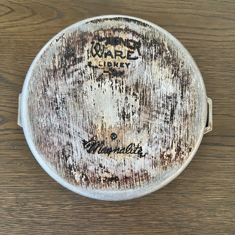 Wagner Ware Sidney -O- Magnalite 4248 Dutch Oven Cast Aluminum Pot with Lid 5 Qt - Picture 13 of 16